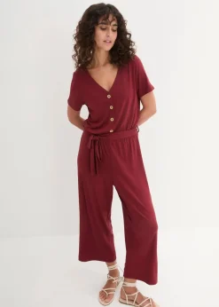 Jersey-Jumpsuit aus Viskose-Mix