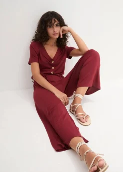 Jersey-Jumpsuit aus Viskose-Mix