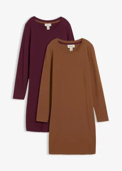 Jerseykleid aus Baumwolle mit Stretch (2er Pack)