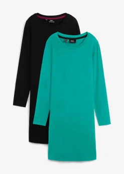 Jerseykleid aus Baumwolle mit Stretch (2er Pack)