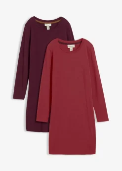 Jerseykleid aus Baumwolle mit Stretch (2er Pack)