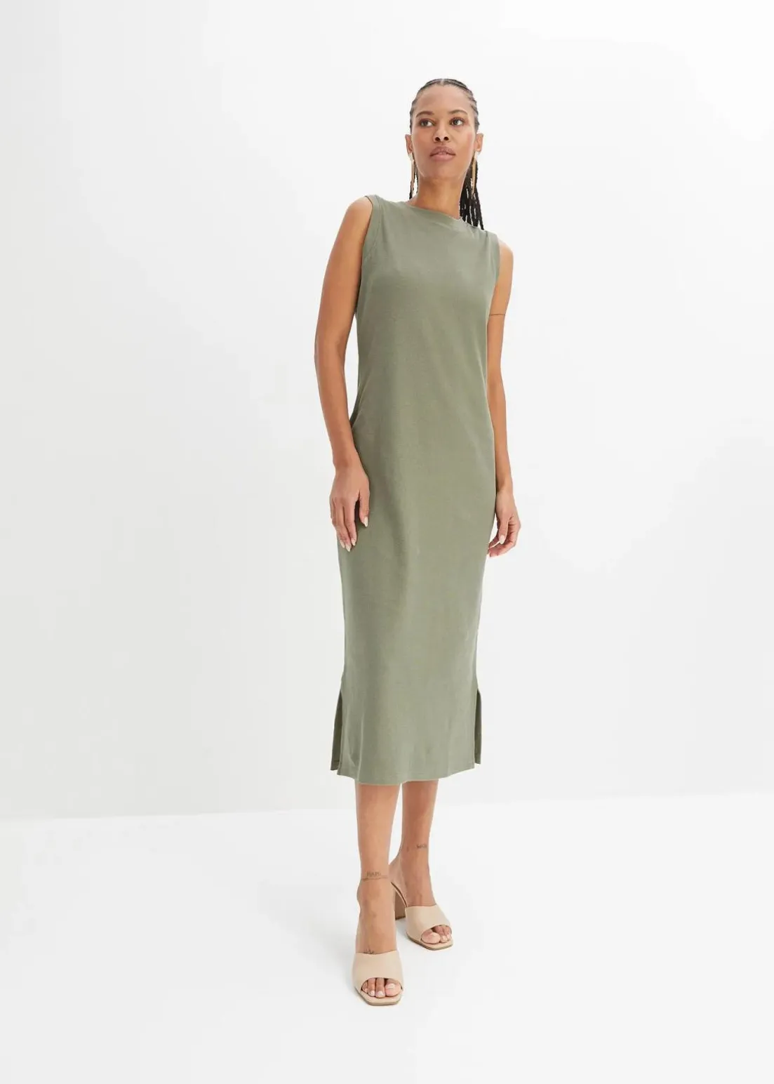 Jersey-Kleid aus Baumwolle mit Stretch