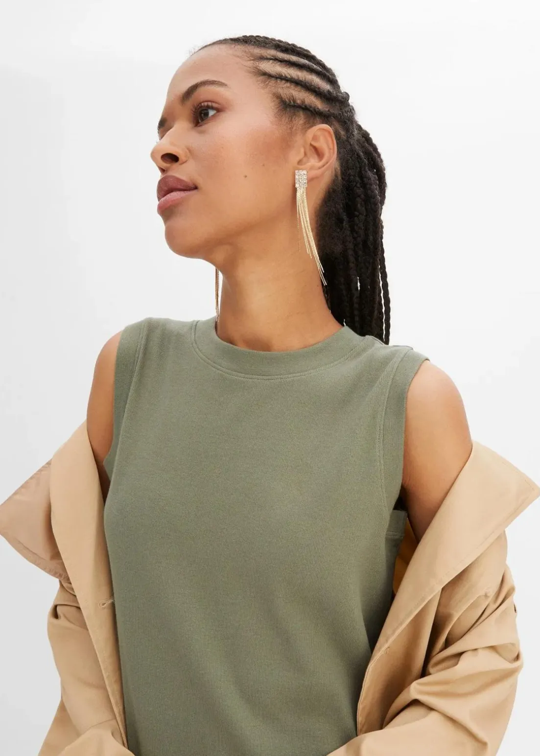 Jersey-Kleid aus Baumwolle mit Stretch