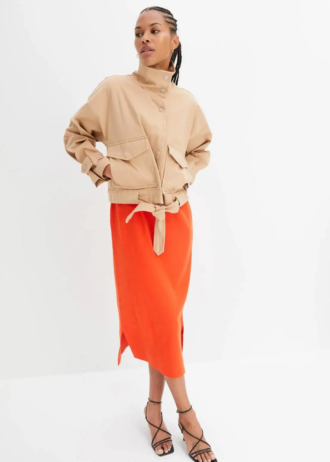 Jersey-Kleid aus Baumwolle mit Stretch