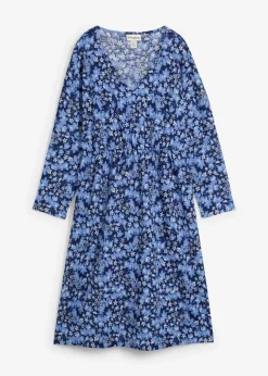 Jerseykleid aus Borkencrepe