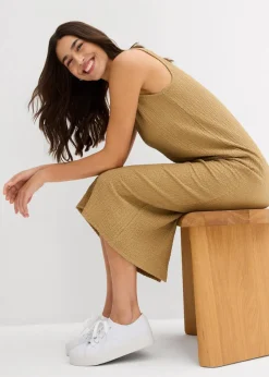Jerseykleid aus Borkencrepe