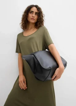 Jerseykleid aus fließendem Viskose-Mix