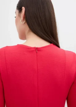 Jerseykleid aus fließendem Viskose-Mix