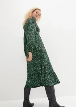 Jerseykleid aus fließendem Viskose-Mix