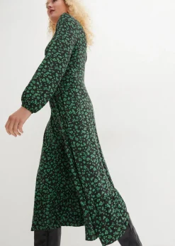 Jerseykleid aus fließendem Viskose-Mix