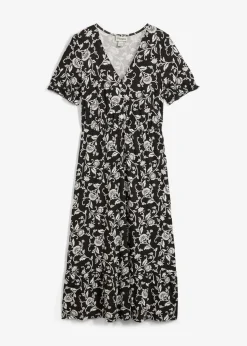 Jerseykleid aus fließender Viskose