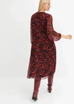 Jersey-Kleid aus Mesh