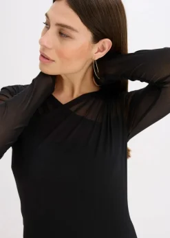 Jerseykleid aus Mesh