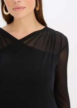 Jerseykleid aus Mesh