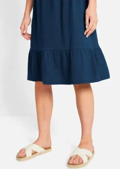 Jerseykleid aus reiner Baumwolle