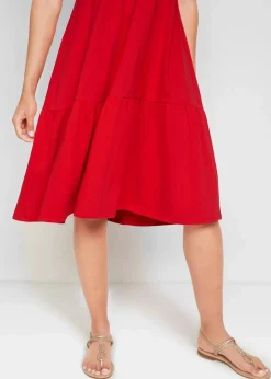 Jerseykleid aus reiner Baumwolle