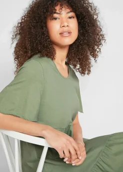 Jerseykleid aus reiner Baumwolle