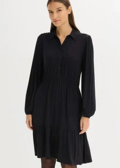 Jerseykleid aus softem Viskose-Mix