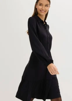 Jerseykleid aus softem Viskose-Mix