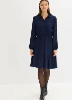 Jerseykleid aus softem Viskose-Mix