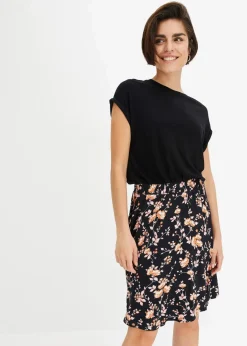 Jerseykleid aus Viskose-Mix