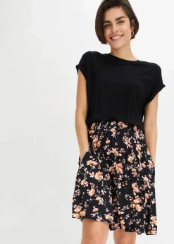 Jerseykleid aus Viskose-Mix