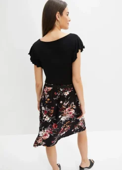 Jerseykleid aus Viskose-Mix