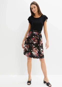 Jerseykleid aus Viskose-Mix