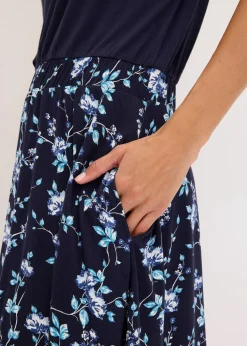 Jerseykleid aus Viskose-Mix