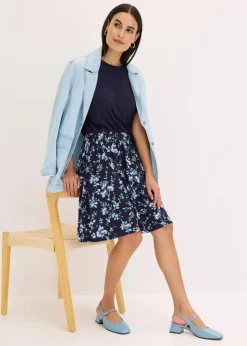 Jerseykleid aus Viskose-Mix