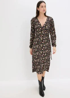 Jerseykleid aus Viskose-Mix