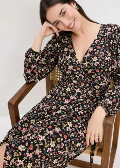 Jerseykleid aus Viskose-Mix