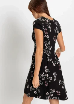 Jerseykleid aus Viskose-Mix