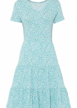 Jerseykleid aus Viskose-Mix