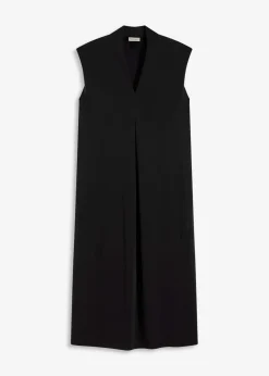 Jerseykleid aus Viskose-Mix mit Schulterpolster