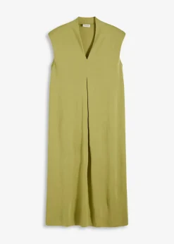 Jerseykleid aus Viskose-Mix mit Schulterpolster