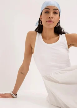 Jerseykleid im Materialmix