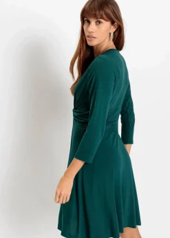 Jerseykleid in fließendem Viskose-Mix