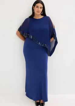 Jerseykleid mit Pailletten