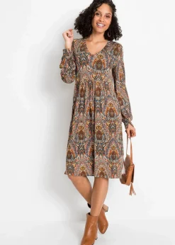 Jerseykleid mit Paisley