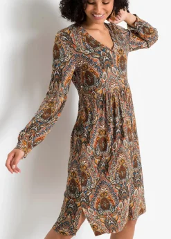 Jerseykleid mit Paisley