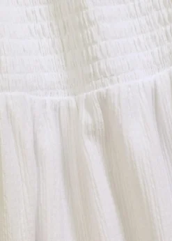 Jerseykleid mit Smok-Detail