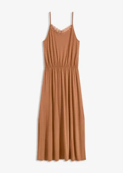 Jerseykleid mit Spitze