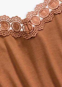 Jerseykleid mit Spitze