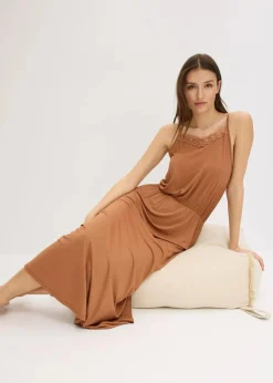 Jerseykleid mit Spitze