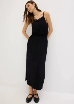 Jerseykleid mit Spitze