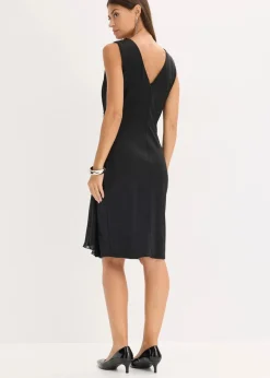 Jerseykleid mit Strassstein-Applikation