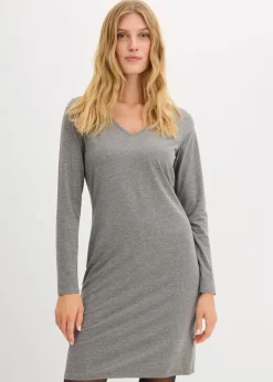 Jerseykleid mit V-Ausschnitt (2er Pack)