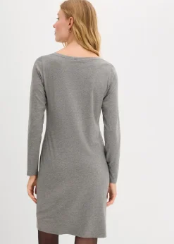 Jerseykleid mit V-Ausschnitt (2er Pack)