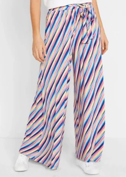 Jersey-Palazzohose aus softem Viskose-Mix